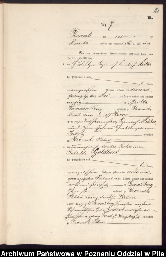 image.from.unit.number "Księga małżeństw"