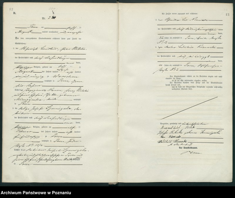 Obraz 9 z jednostki "Księga miejscowa małżeństw tom II [Rejestr główny małżeństw]"