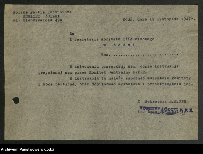 Obraz 9 z jednostki "Instrukcje i okólniki Wydziału"