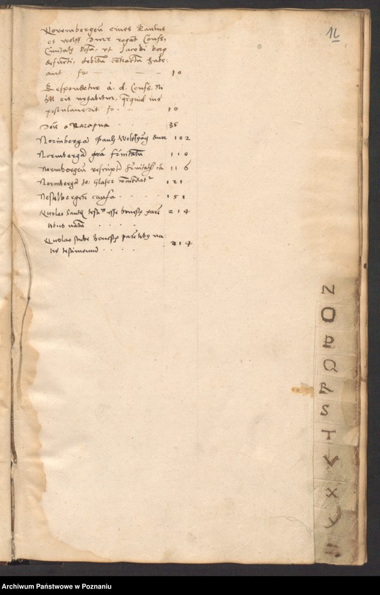 image.from.unit.number "Literae a dominis consulibus civitatis Posnaniae scriptae anno domini 1535"