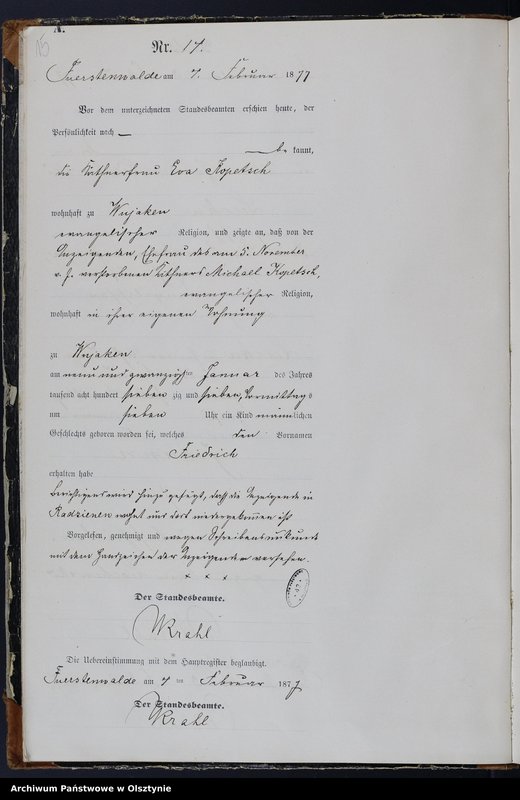 image.from.team "Urząd Stanu Cywilnego w Księżym Lasku pow. szczycieński"