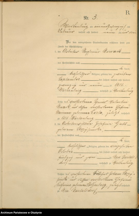 image.from.unit.number "Heiraths-Haupt-Register Nr 1 - 31"