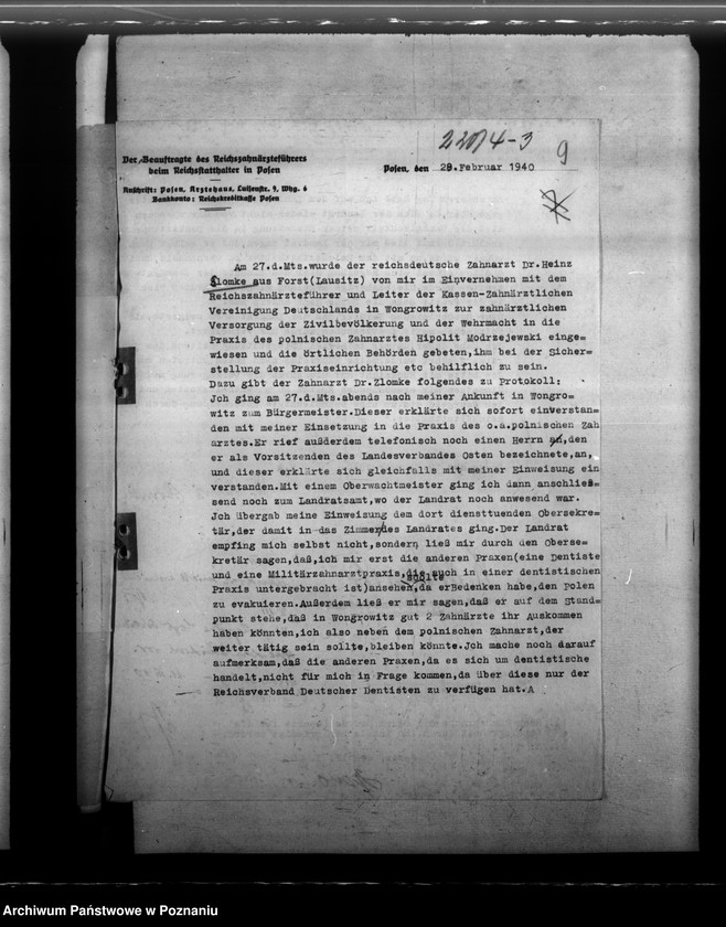 Obraz 13 z jednostki "Notdienstverpflichtung der Zahnärzte"