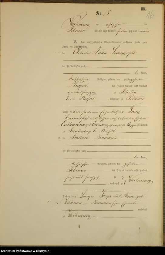 image.from.unit.number "Heiraths-Haupt-Register Nr 1 - 45"