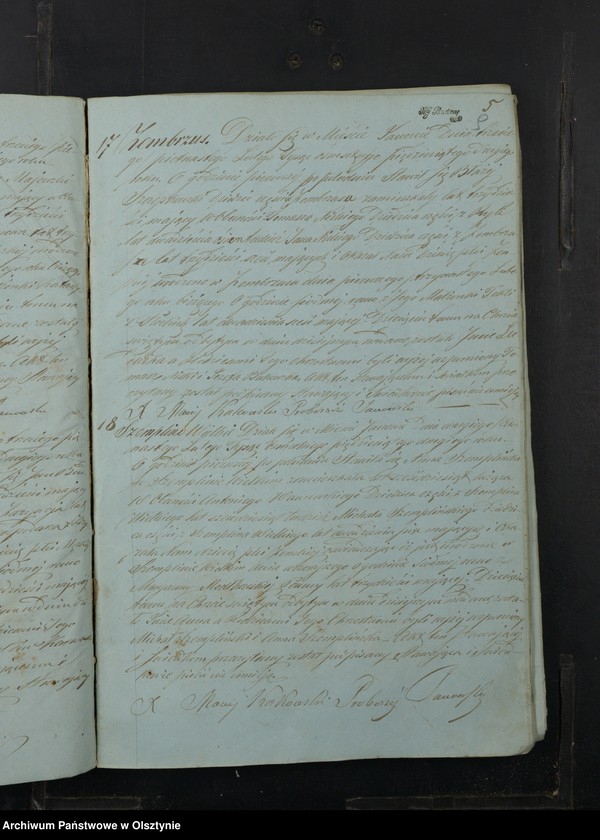 image.from.unit.number "Akta Urodzenia, Małżeństw, Zeyścia Parafij Janowskiej Powiatu Przasnyskiego w Gubernij Płockiej z roku 1852"