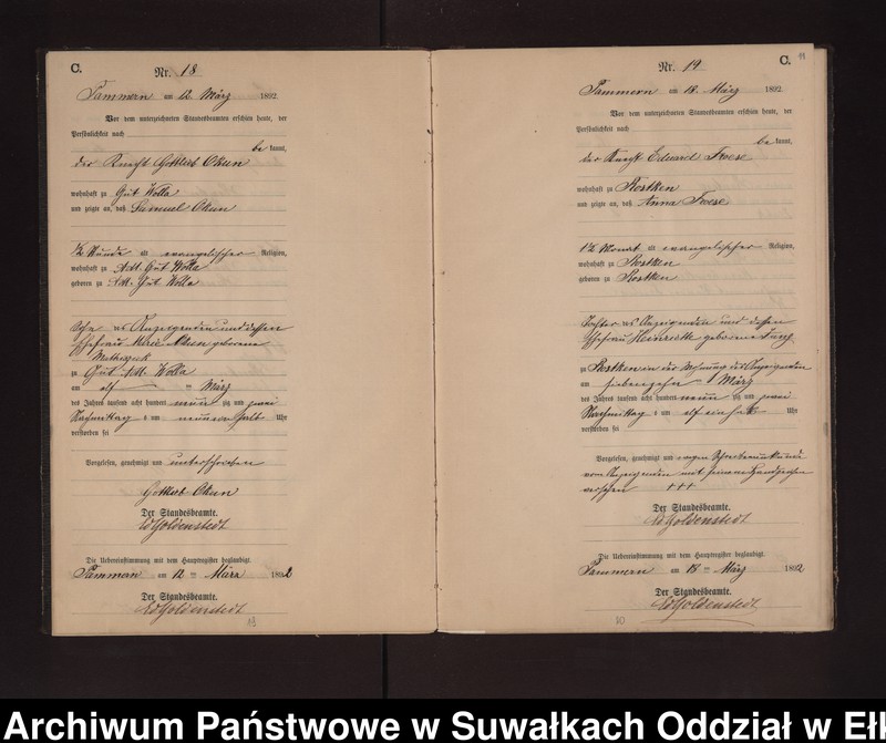 image.from.unit.number "Sterbe-Neben-Register des Preussischen Standes-Amtes Neuhoff Kreis Loetzen"