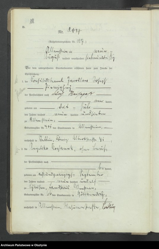 image.from.unit.number "Heirats-Haupt-Register Tom II, Nr 196-397"