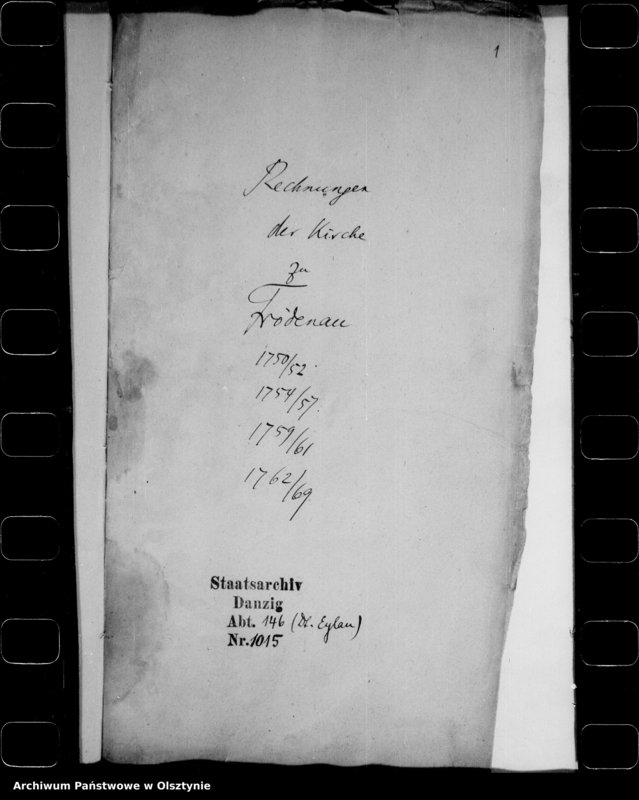 image.from.unit.number "Jahr-Rechnungen der Frödenauschen Kirche [Erbhauptamts-Exemplar]"