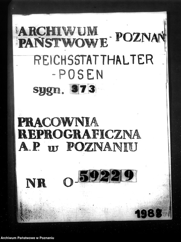 Obraz 1 z jednostki "Planung im Warthegau- Aufgabe und Organisation (oraz sprawozdania z podróży służbowych do wschodnich powiatów Kraju Warty)"