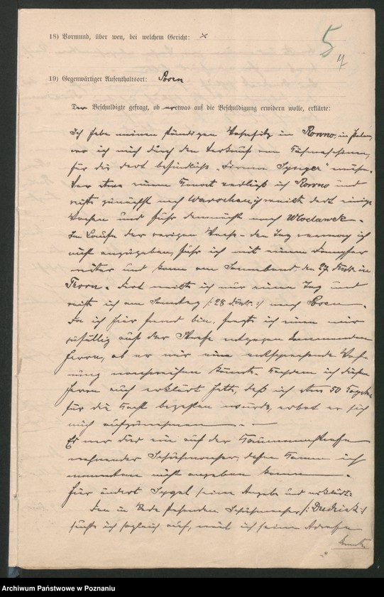 Obraz 11 z jednostki "A. betr. den russischen Untertanten Eisig Sygal"