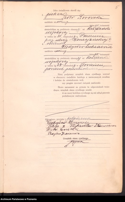 Obraz 7 z jednostki "Księga miejscowa małżeństw tom II [Rejestr główny małżeństw]"