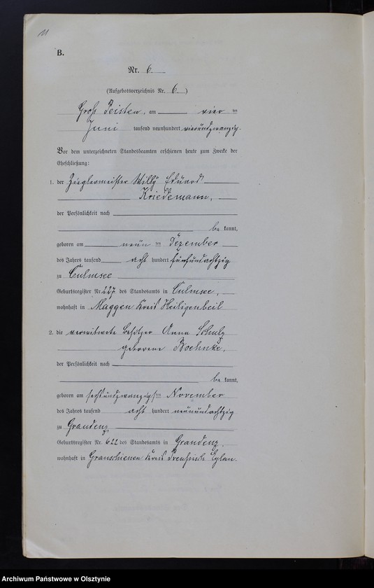 image.from.unit.number "Heiraths-Neben-Register Nr 1 - 14 [ Księga małżeństw - wtóropis ]"