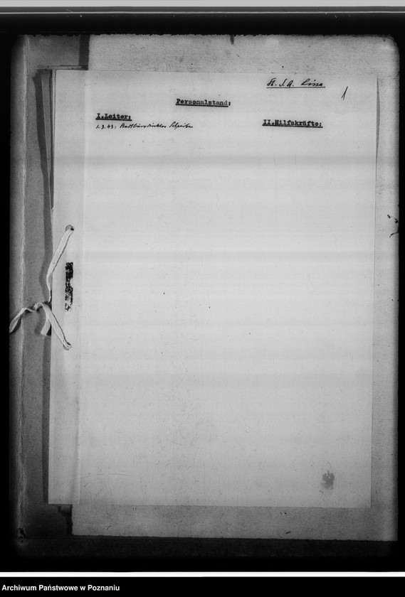 Obraz 5 z jednostki "[Sprawy związane z organizacja i działalnością Miejskiego Urzędu do Spraw Genealogicznych w Lesznie]"