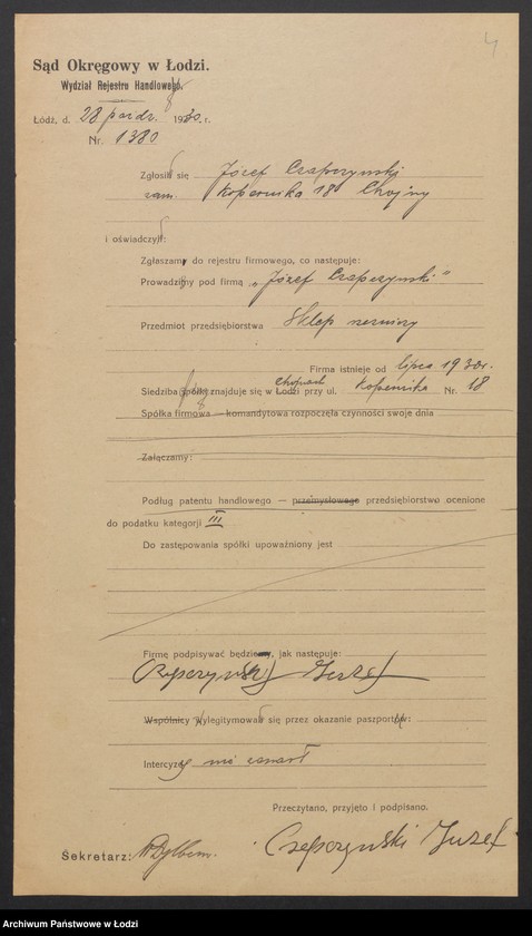 Obraz 6 z jednostki "Józef Czapczyński- sklep rzeźniczy"