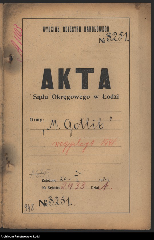 Obraz 2 z jednostki "Mojżesz Gotlib- sprzedaż szkła"