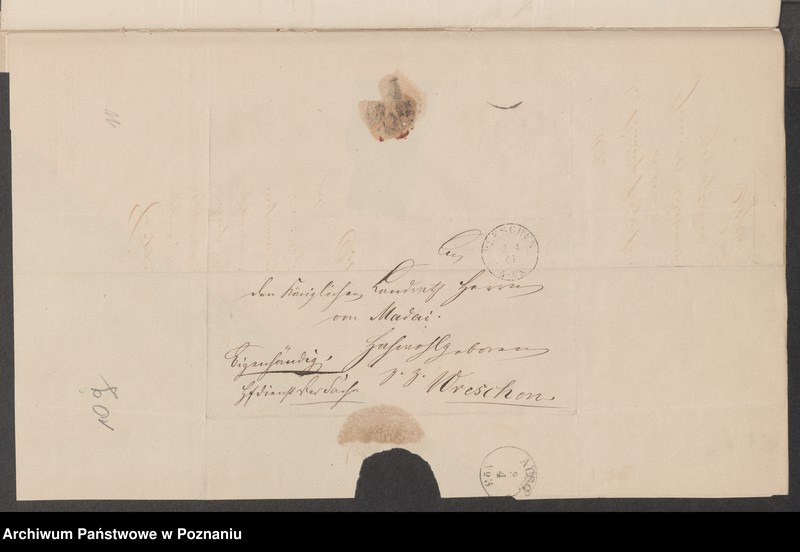 image.from.unit.number "Acta generalia des Oberpäsidialkommissars Landrat von Madai zu Kosten betreffend die Verfolgung der polnisch-revolutionären Umtriebe im Kreise Pleschen /Pleszew/."