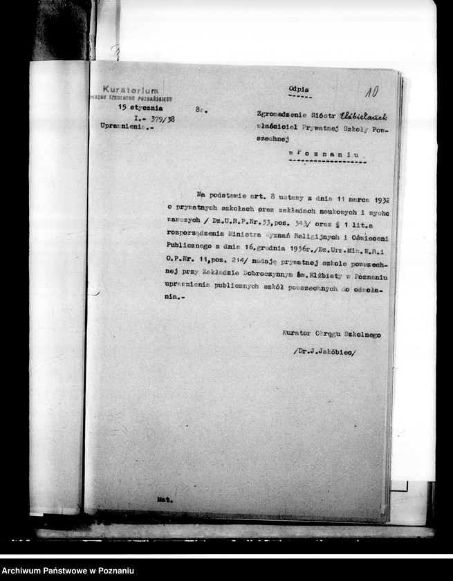 Obraz 14 z jednostki "Prywatna Szkoła Powszechna Elżbietanek Poznań"