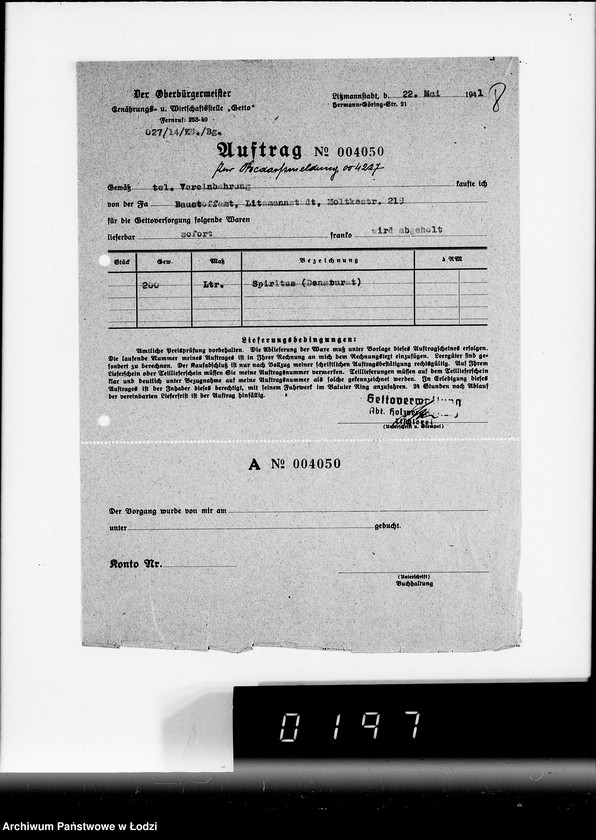 Obraz 12 z jednostki "[Zlecenia, rachunki i korespondencja w sprawie dostaw zamówionych towarów]"