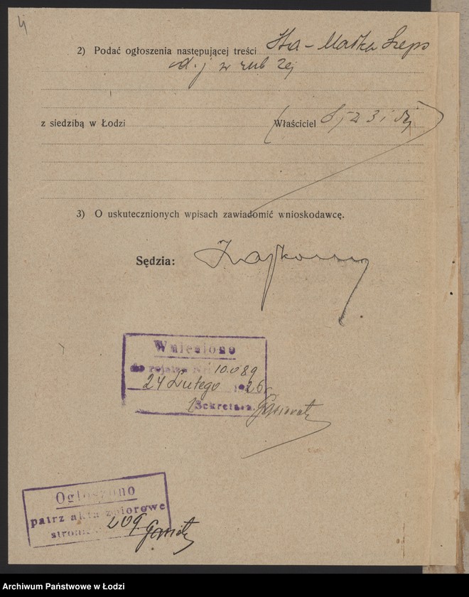 Obraz 6 z jednostki "Ita – Małka Szeps – drukarnia"