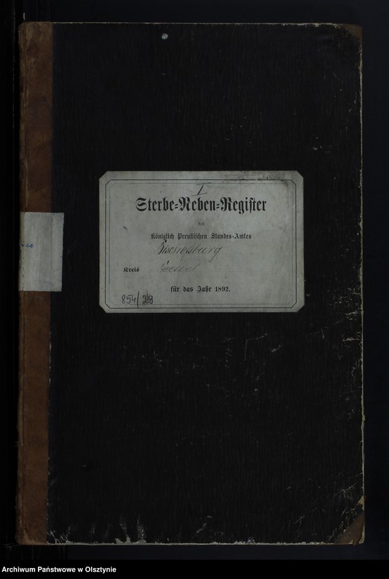 image.from.unit.number "Sterbe-Neben-Register Tom I,Nr 1 - 118"