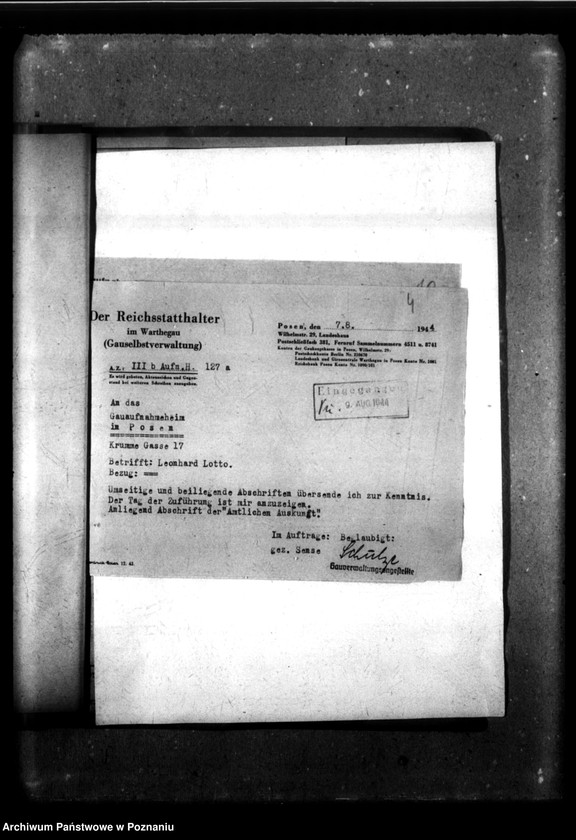 Obraz 8 z jednostki "[Akta personalne wychowanka Leonarda Lotto, ur. 8 XII 1941]."