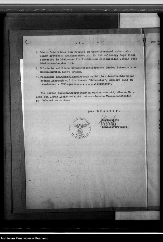 Obraz 6 z jednostki "Zastępstwo niemieckiego personelu pielęgniarskiego przez personel polski w polskich oddziałach szpitalnych"