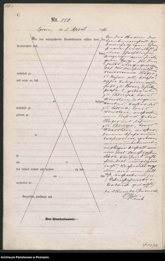 Obraz 7 z jednostki "Księga zgonów t. II"