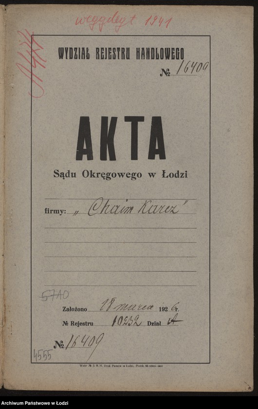 Obraz 2 z jednostki "Chaim Karcz - sprzedaż manufaktury"