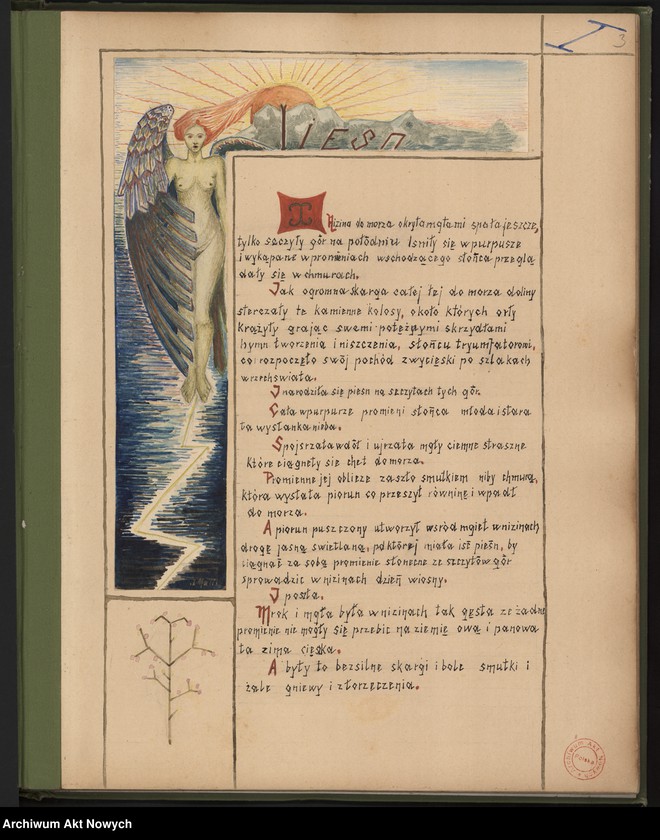 image.from.unit.number "Malisz Jan "Wizja poetyczna". Pieśń ofiarowana I. J. Paderewskiemu"