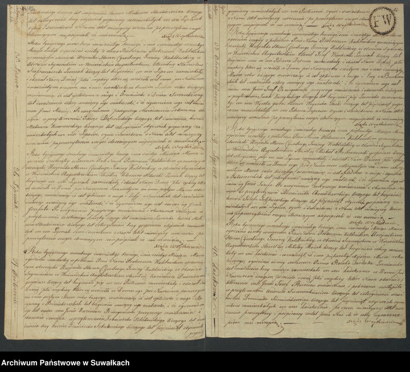 Obraz 9 z jednostki "Akta Urodzenia Stanu Cywilnego Gminy Kaletnickiey, od 1-go dnia Stycznia do ostatniego dnia Grudnia Roku 1823"