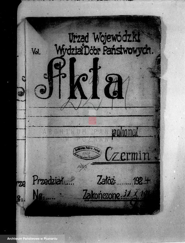 Obraz 4 z jednostki "/Sprawy patronatu domeny Czermin nad kościołem w Czerminie/"