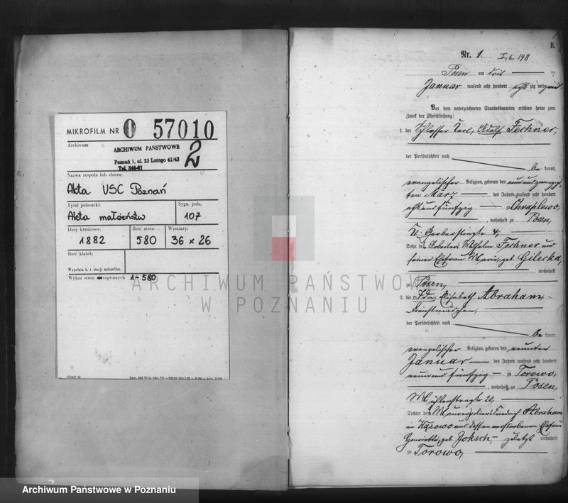 Obraz 2 z jednostki "Księga małżeństw t. I"