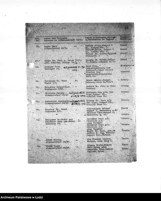 Obraz 9 z jednostki "[Wsiedlanie Żydów zagranicznych do getta łódzkiego]"