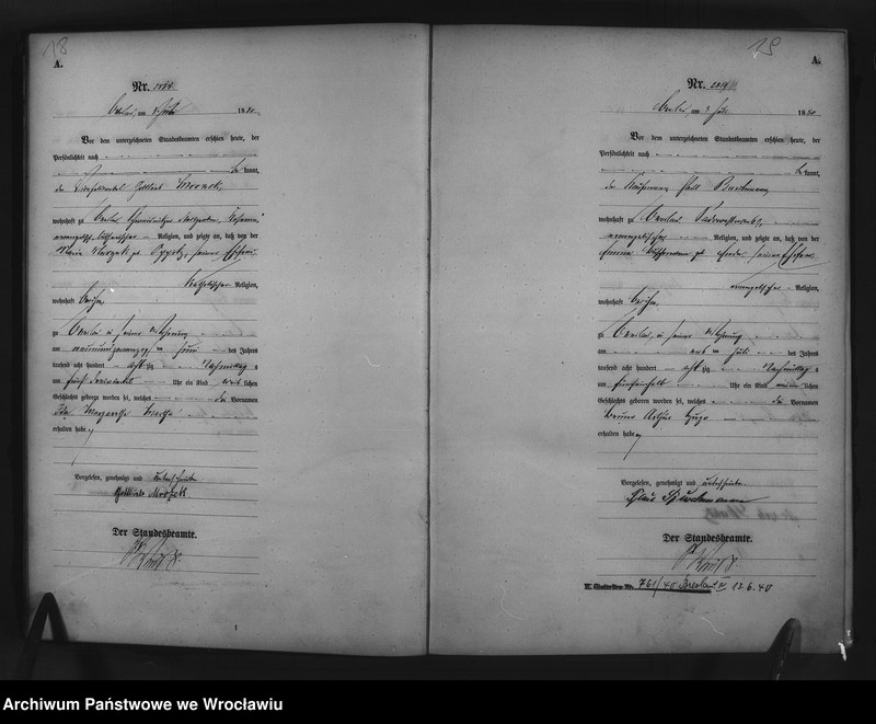 image.from.unit.number "Geburts-Haupt-Register Breslau II 1880 Band 8"