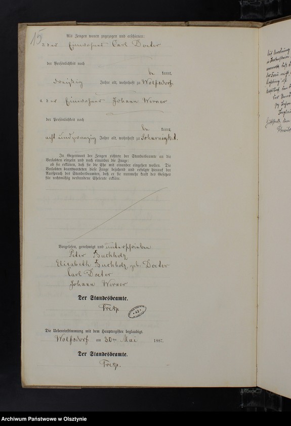 image.from.unit.number "Heiraths-Neben-Register Nr 1 - 21"