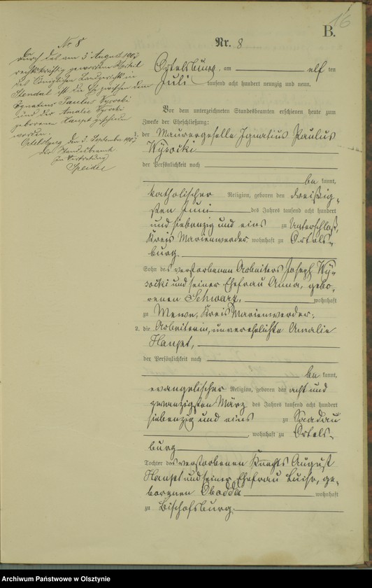 image.from.unit.number "Heiraths-Haupt-Register Nr 1 - 21"