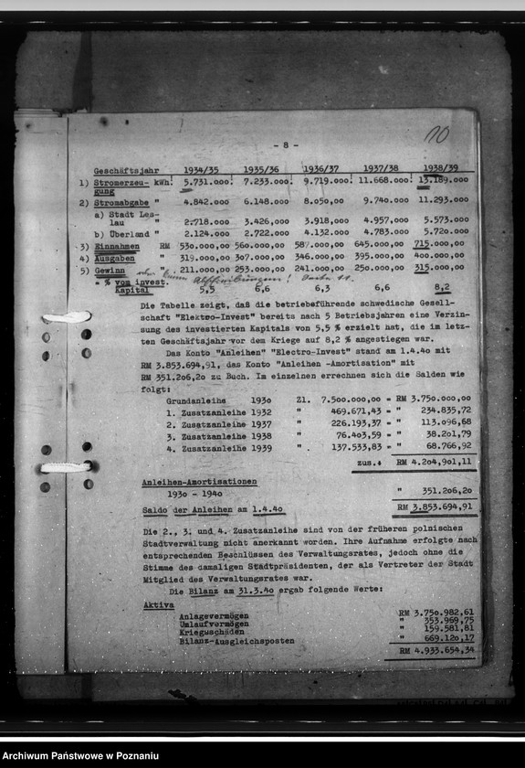 Obraz 14 z jednostki "Elektrizitätswerk - Leslau (Włocławek)"