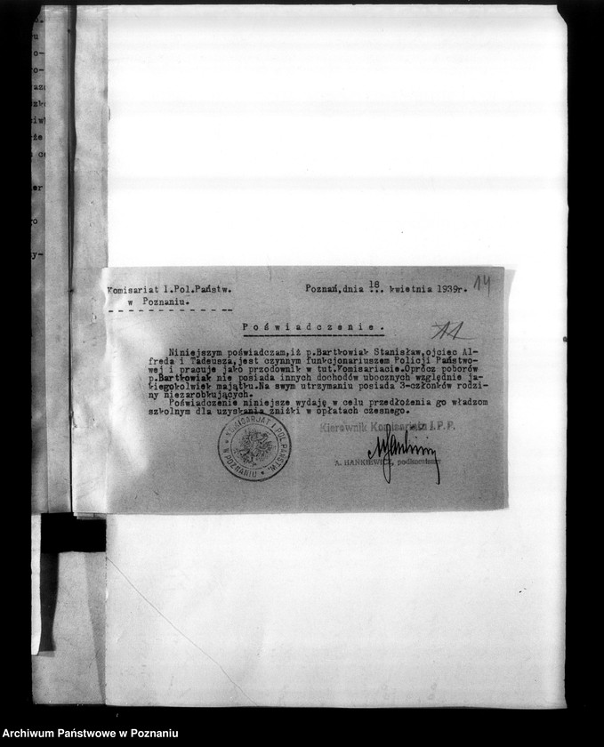 Obraz 18 z jednostki "Państwowe Liceum i Gimnazjum Męskie imienia Bergera w Poznaniu [korespondencja, między innymi spis abiturientów]"