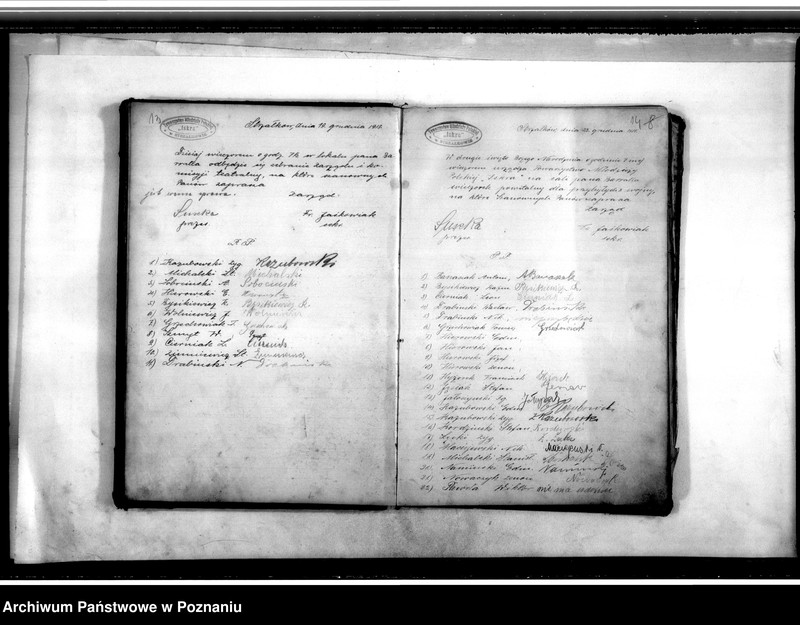 Obraz 11 z jednostki "Książka-rejestr zebrań i obecnych na nich członków Towarzystwa"