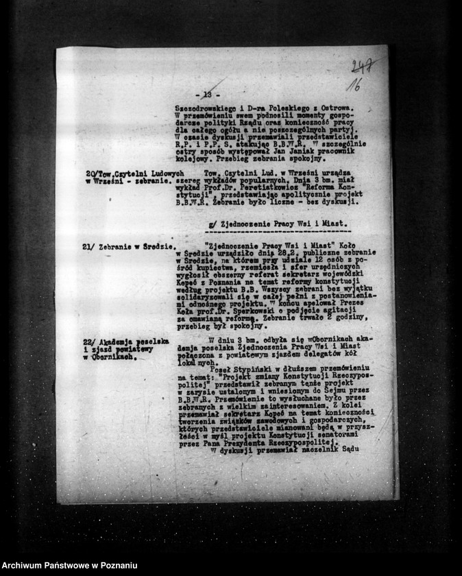 Obraz 20 z jednostki "Sprawozdania sytuacyjne tygodniowe za czas od 1 marca do dnia 28 marca 1929 r. /nr 10-13/"