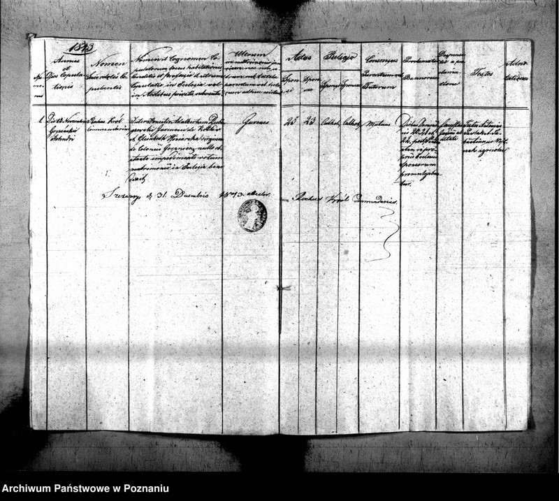 Obraz 7 z jednostki "Duplikat urodzonych, zaślubionych i zmarłych"