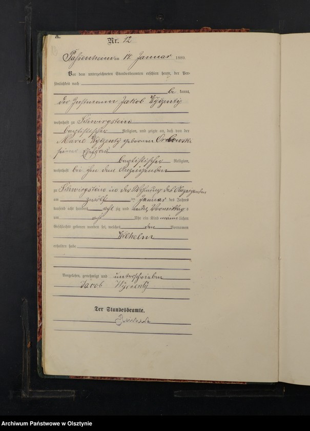 image.from.unit.number "Geburts-Haupt-Register Nr 1 - 260"