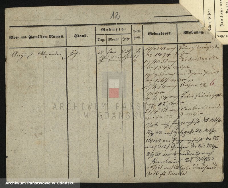 image.from.unit.number "Karty meldunkowe: Brauner - Bredull"