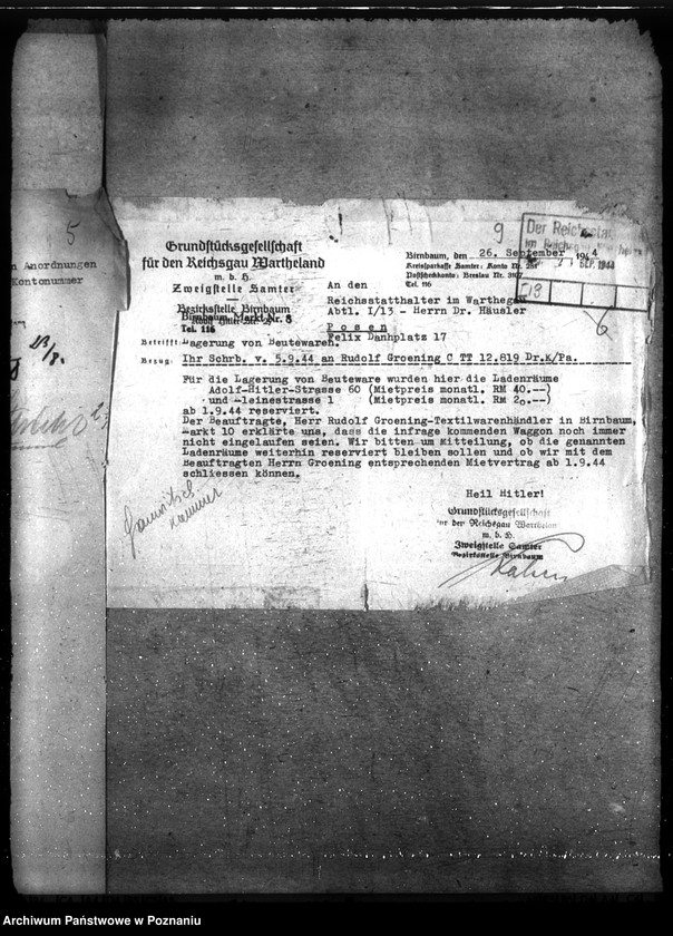 Obraz 13 z jednostki "Koszty i dochody związane ze złupionymi towarami w Warszawie"