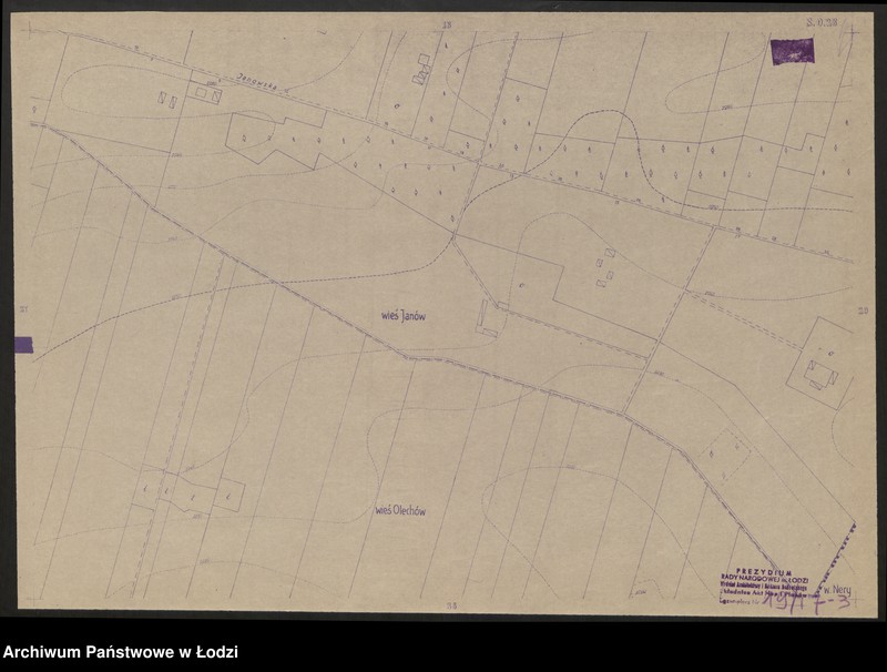 Obraz 3 z jednostki "Plan m. Łodzi 1:2000, odbitki. Sekcja SO 28"
