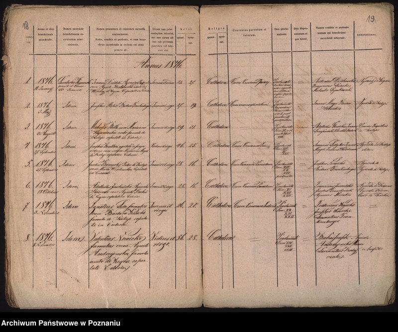 Obraz 12 z jednostki "Księga urodzeń, małżeństw i zgonów"