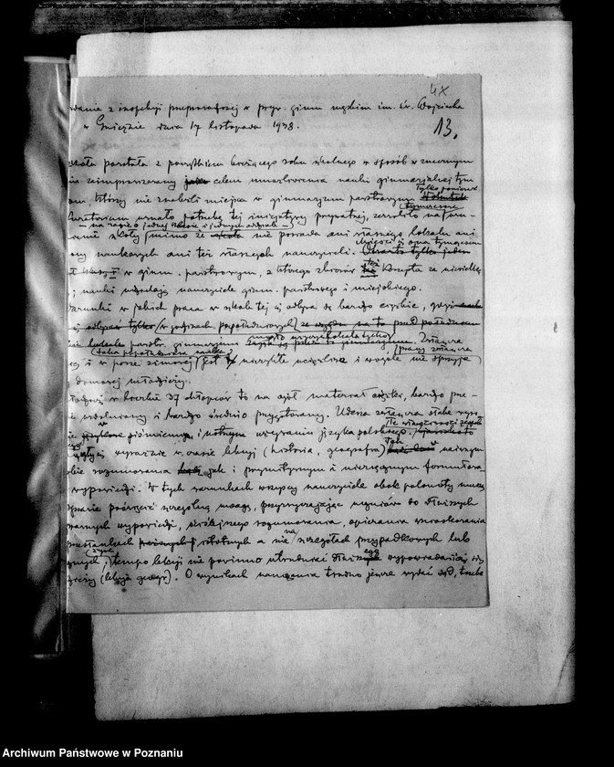 Obraz 16 z jednostki "Prywatne Gimnazjum Męskie imienia św. Wojciecha- Gniezno- sprawozdania z wizytacji"