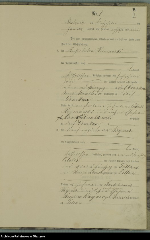 image.from.unit.number "Heiraths-Haupt-Register Nr 1 - 11"