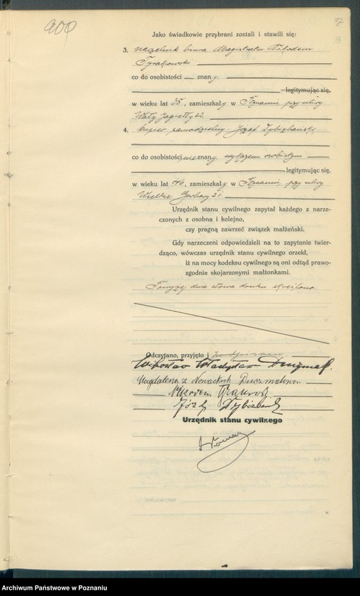 Obraz 19 z jednostki "Księga miejscowa małżeństw tom IV [Rejestr główny małżeństw]"