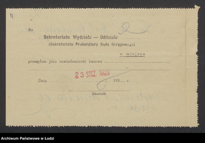 Obraz 13 z jednostki "„Ka-Ge” – Izaak Szulim Król, SzlamaGrynbaum, Szmul Koplowicz, Icek – Majer Grynbaum – wyrób materiałów kołdrowych"